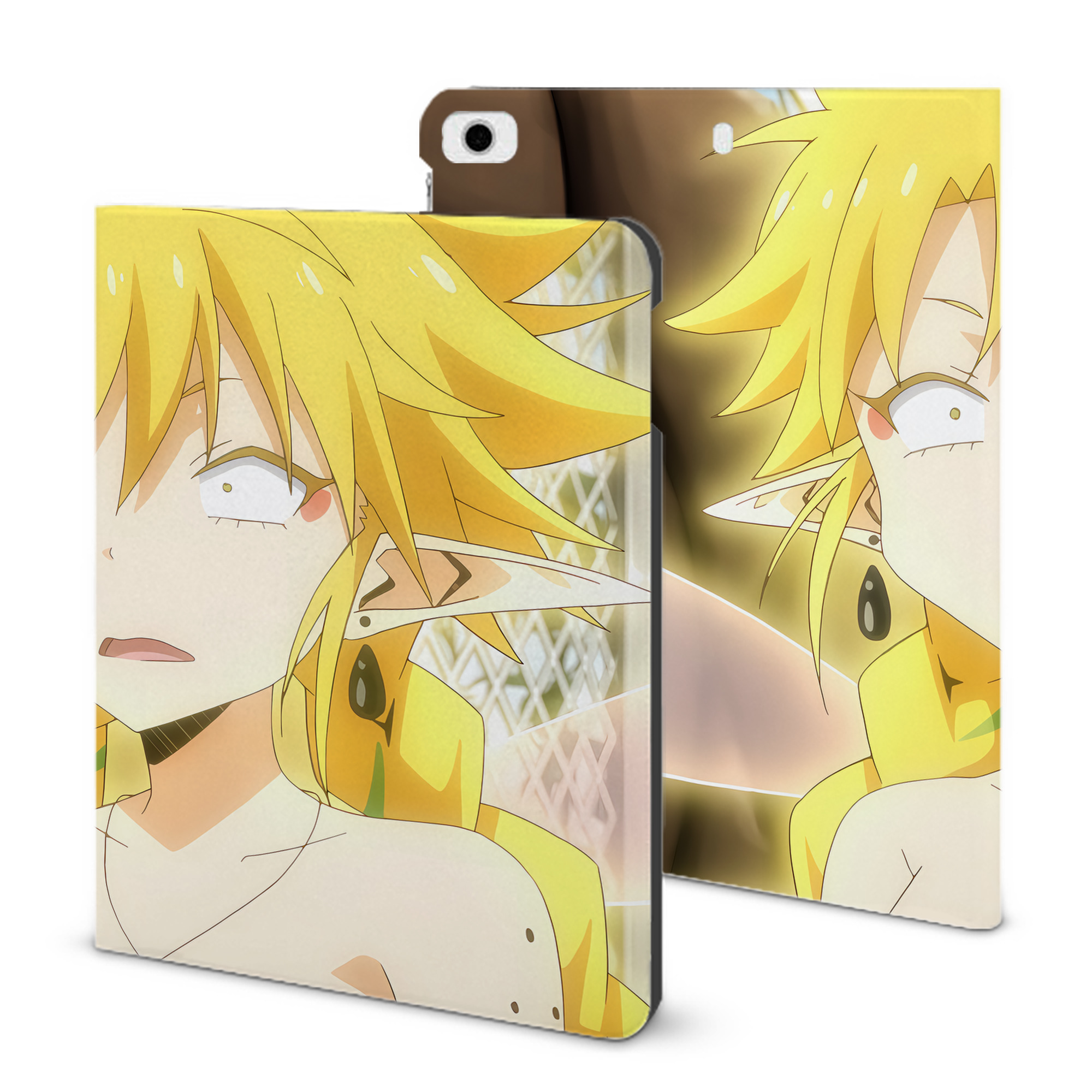 （画像用） 転スラ Regarding Reincarnated to Slime IPad ケース ブック型 PUレザー TPU 耐衝撃 軽量 薄型 ペン収納なし 全面保護 IPad 各モデル対応